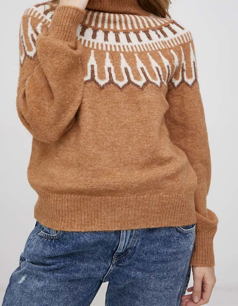 VERO MODA Women's Amora Sweater Brown