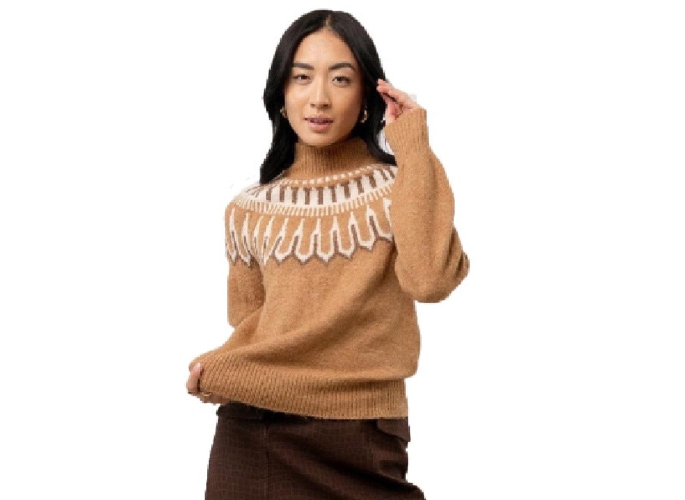 VERO MODA Women's Amora Sweater Brown