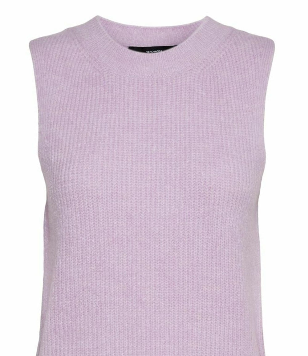 VERO MODA Women's Ruth Sweater Vest Purple Size X-Small