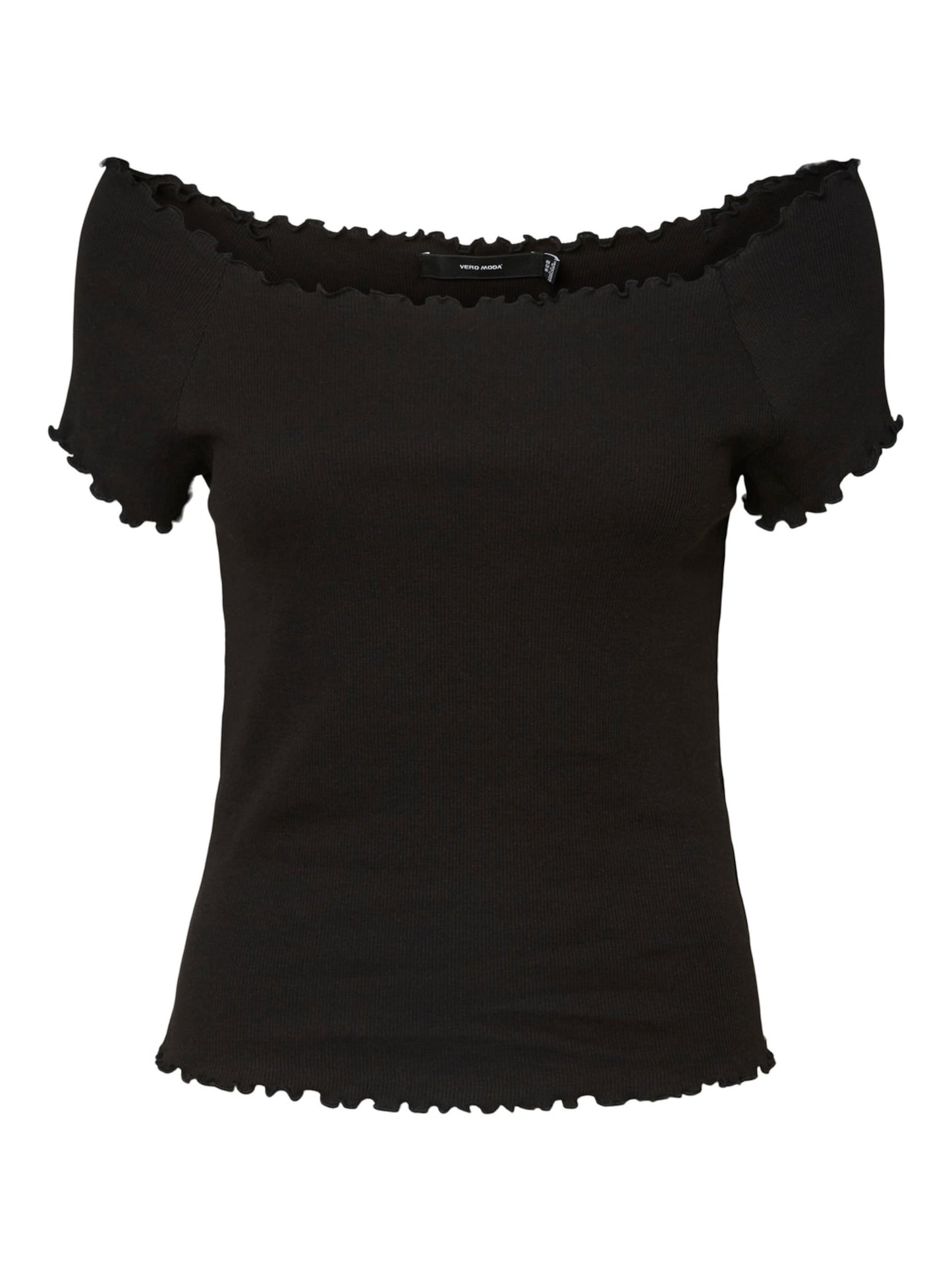 VERO MODA Women's Gabriella Ribbed Top Black