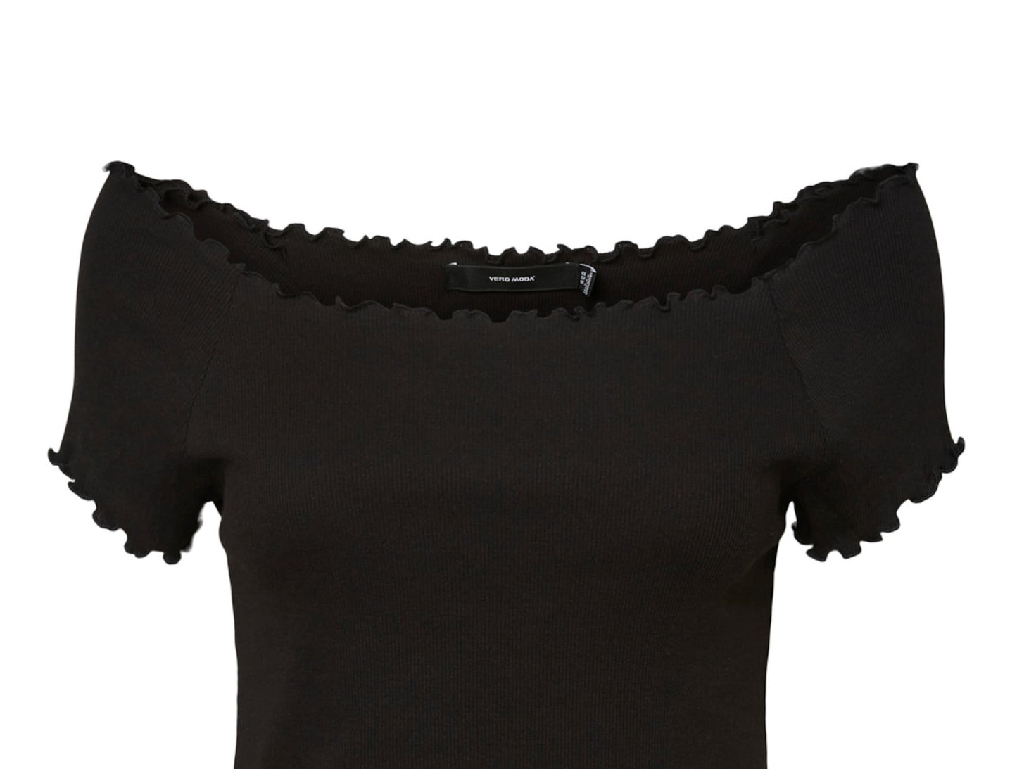 VERO MODA Women's Gabriella Ribbed Top Black