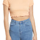 VERO MODA Women's Quincey Top Orange Size X-Large