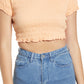 VERO MODA Women's Quincey Top Orange Size X-Large