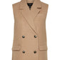 VERO MODA Women's Athena Long Waistcoat Brown Size X-Large