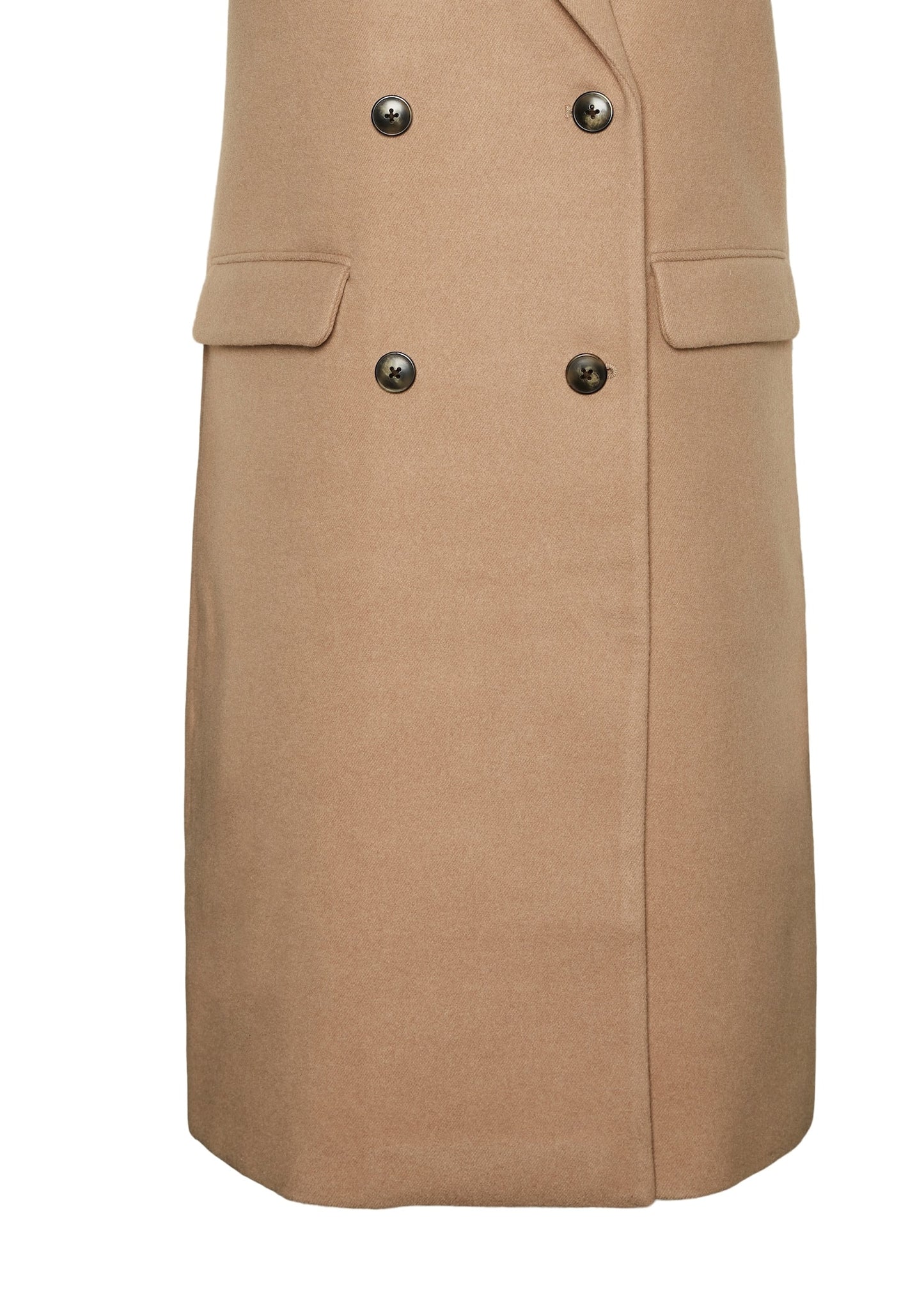 VERO MODA Women's Athena Long Waistcoat Brown Size X-Large
