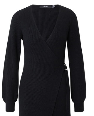 VERO MODA Women's Alexandria Knitted Dress Black