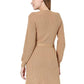 VERO MODA Women's Alexandria Knitted Dress Brown Size X-Large