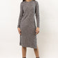 VERO MODA Women's Reef MIDI Dress Gray