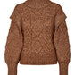 VERO MODA Women's Sweater Brown Size Large