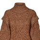 VERO MODA Women's Sweater Brown Size Large