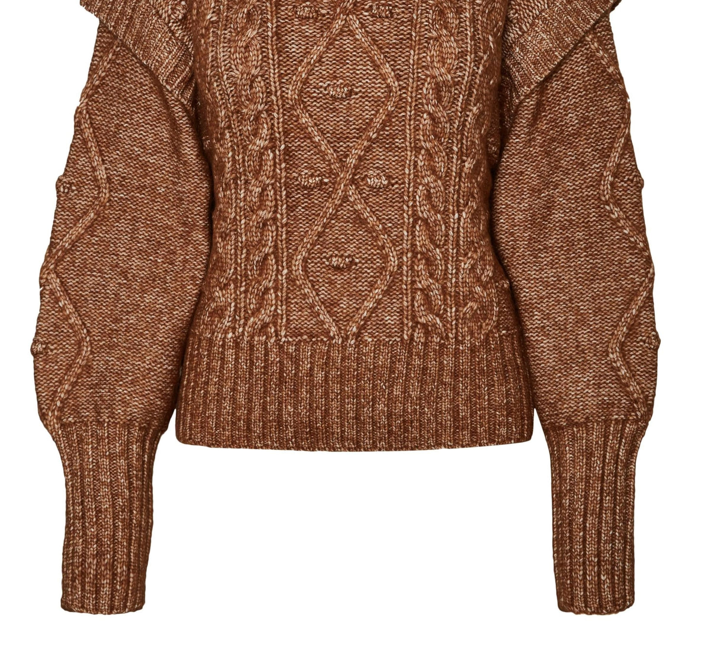 VERO MODA Women's Sweater Brown Size Large