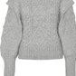 VERO MODA Women's Sweater Gray Size Large