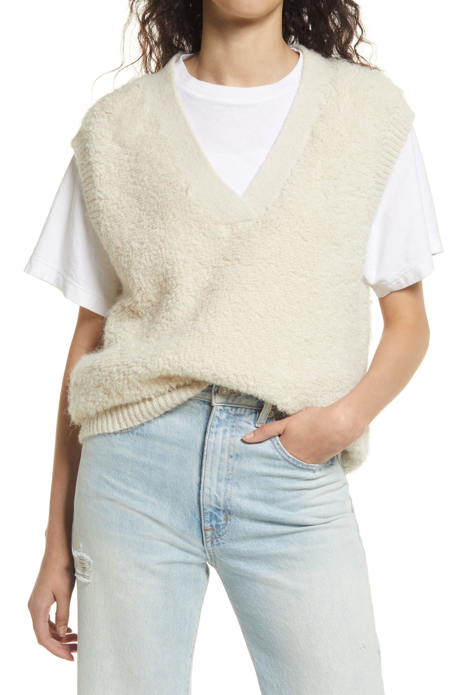 VERO MODA Women's Lucia Sweater Vest Brown
