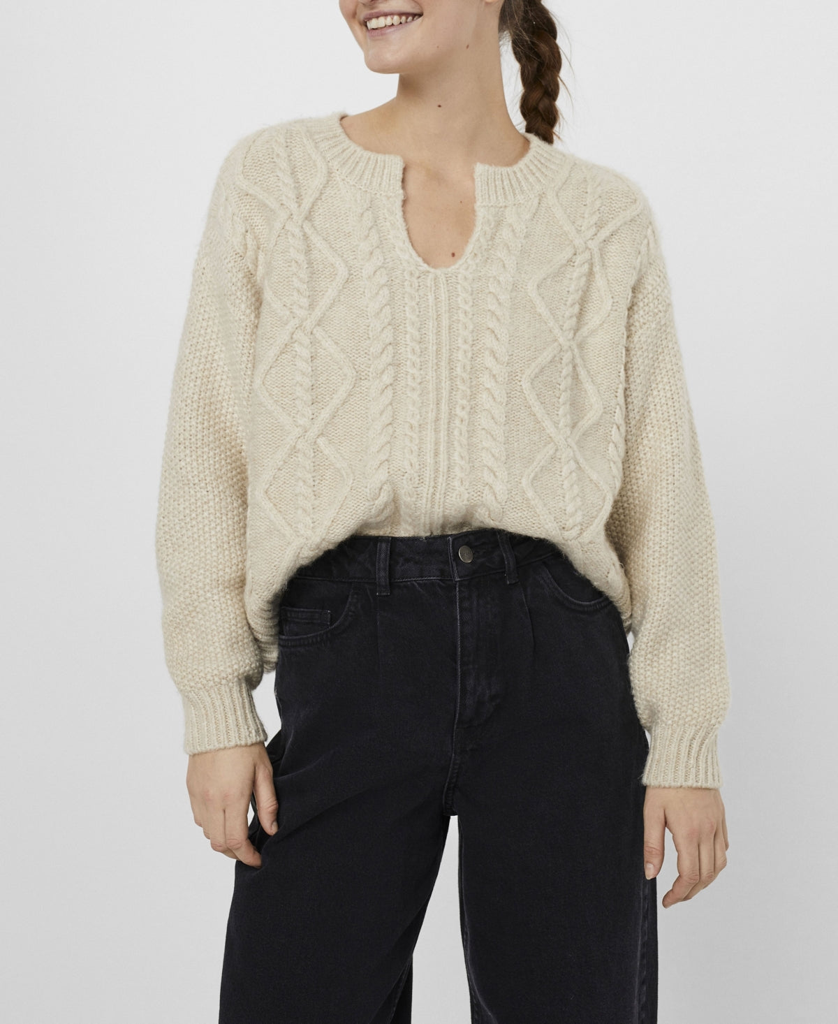 VERO MODA Women's Reese Sweater Brown Size Small