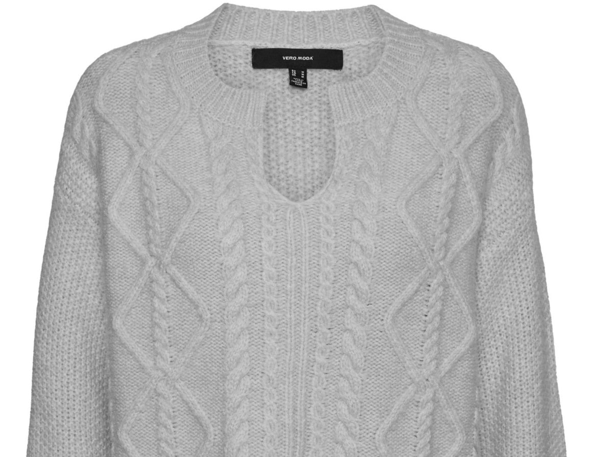 VERO MODA Women's Reese Sweater Gray