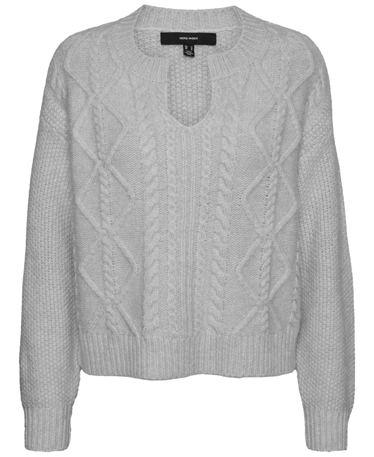 VERO MODA Women's Reese Sweater Gray