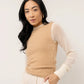 VERO MODA Women's Nadine Sweater Vest Brown Size Small