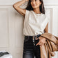 VERO MODA Women's Alec Top White Size Large