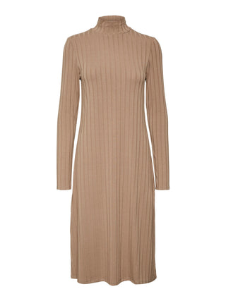 VERO MODA Women's Alondra Dress Brown Size 38