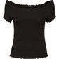VERO MODA Women's Gabriella Ribbed Top Black
