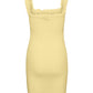 VERO MODA Women's Kinsey Dress Yellow Size X-Large