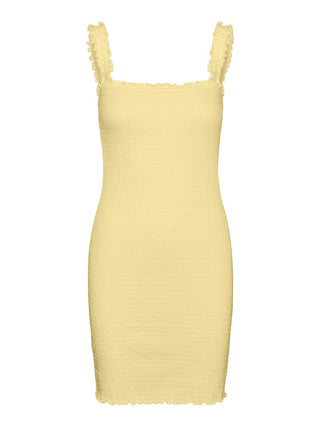 VERO MODA Women's Kinsey Dress Yellow Size X-Large