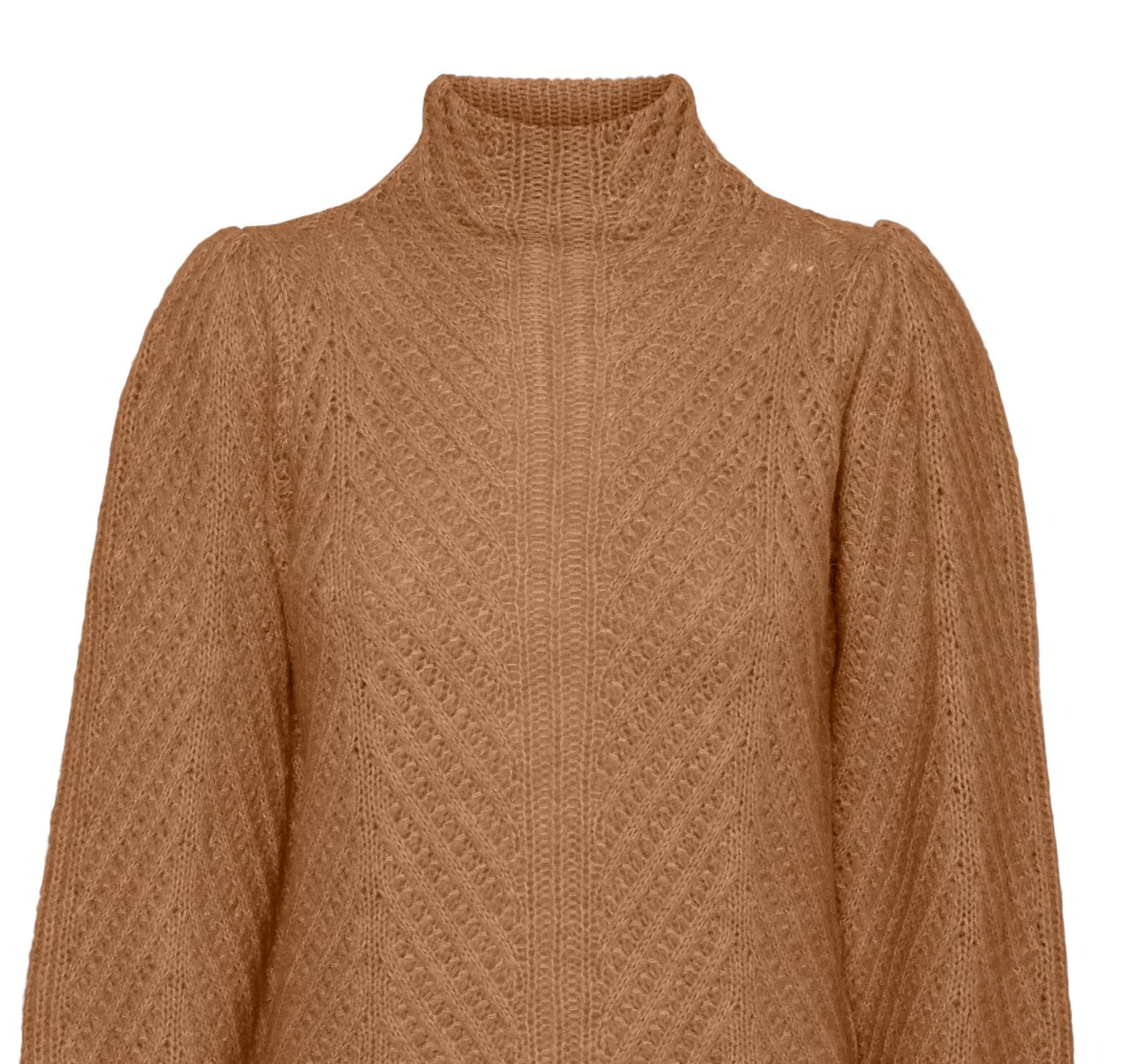 VERO MODA Women's Everleigh Sweater Brown Size Small