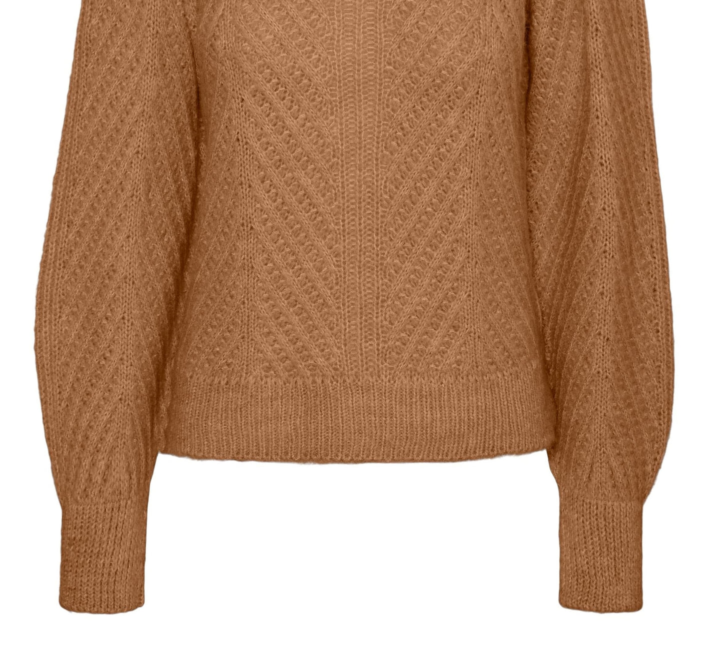 VERO MODA Women's Everleigh Sweater Brown Size Small