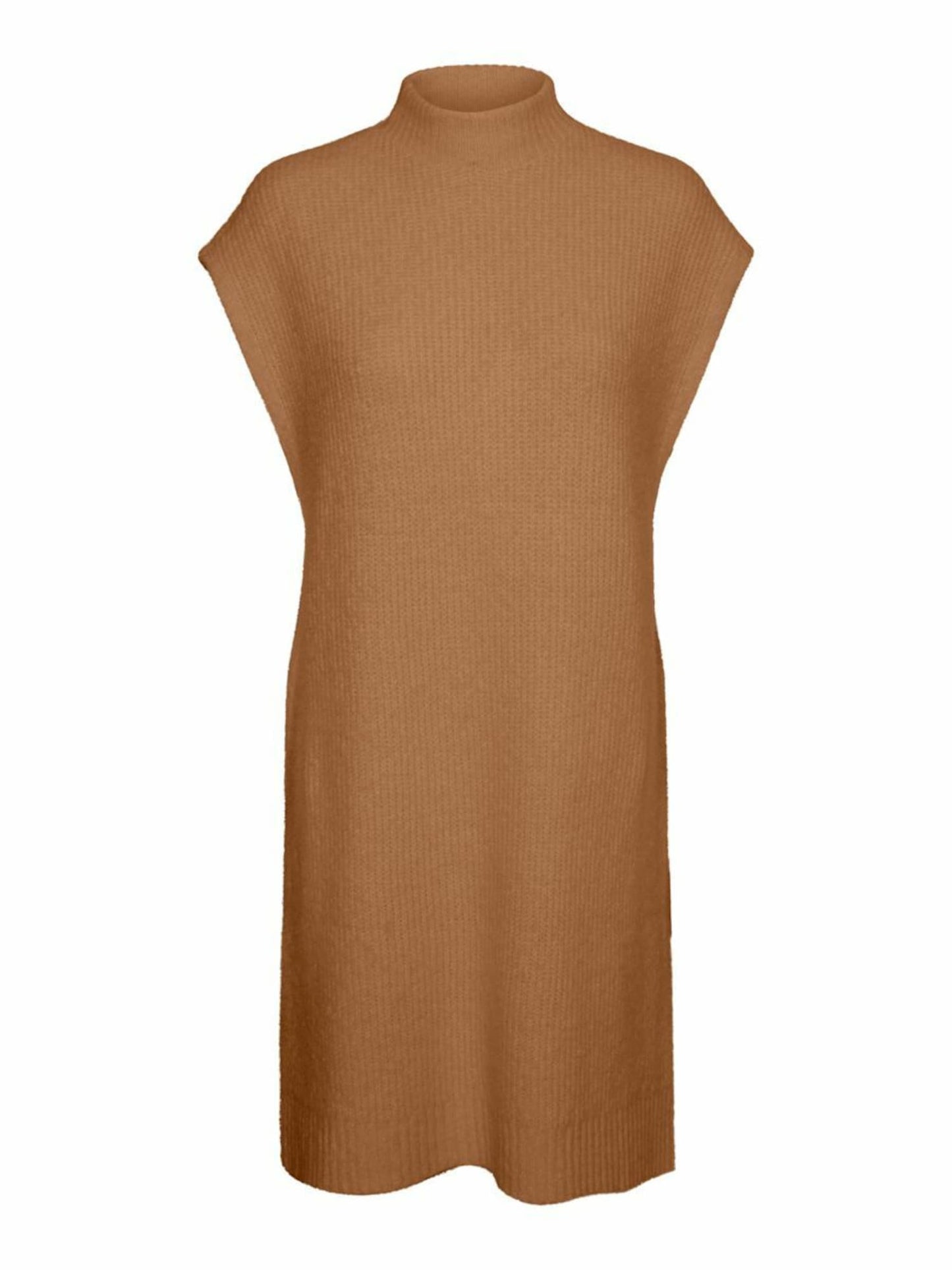 VERO MODA Women's Devi Long Vest Brown Size Large