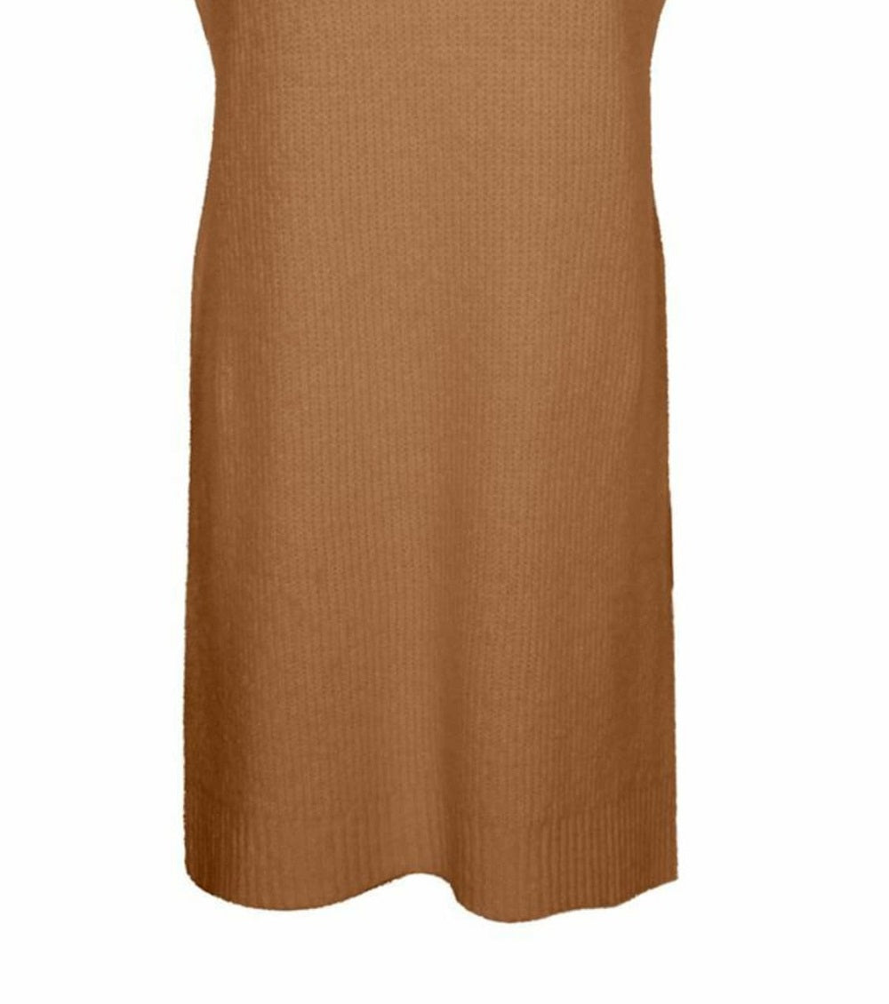 VERO MODA Women's Devi Long Vest Brown Size Large