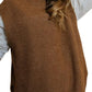VERO MODA Women's Devi Long Vest Brown