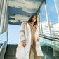 VERO MODA Women's Donna Long Jacket White Size Large
