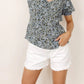 VERO MODA Women's Gillie Peplum Blouse Black Size Small