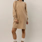 VERO MODA Women's Everard Sweater Dress Brown Size Medium