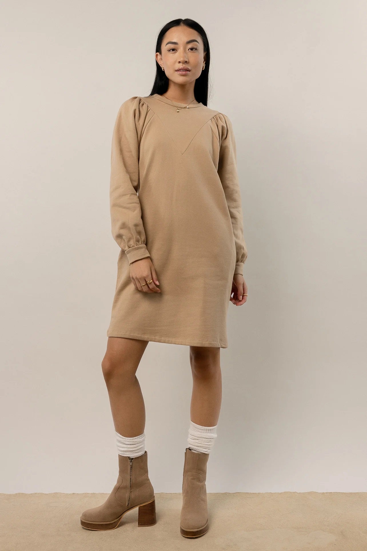 VERO MODA Women's Everard Sweater Dress Brown Size Medium