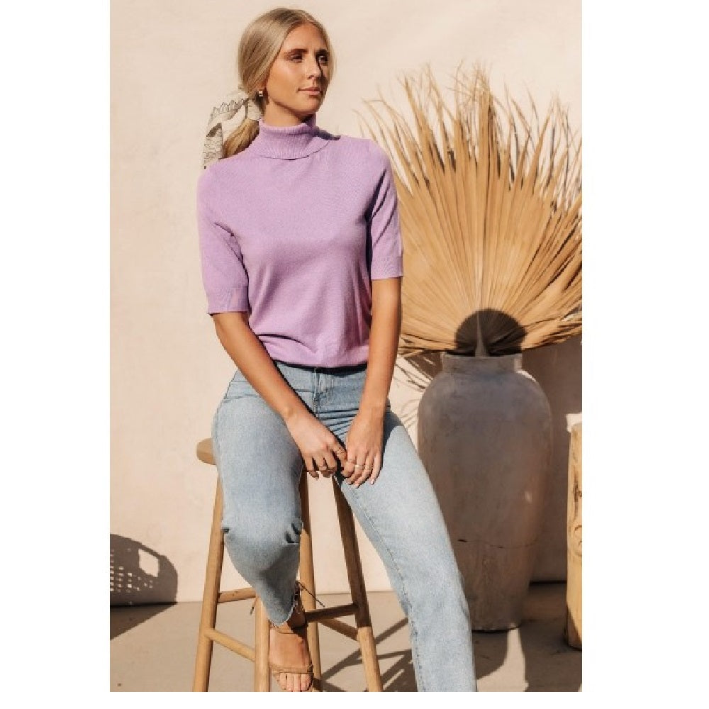 VERO MODA Women's Thea Sweater Top Purple