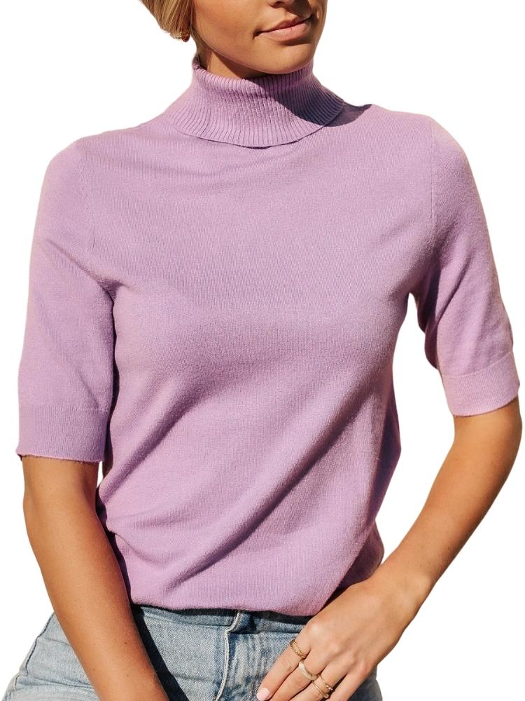 VERO MODA Women's Thea Sweater Top Purple