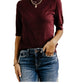 VERO MODA Women's Thea Sweater Top Red