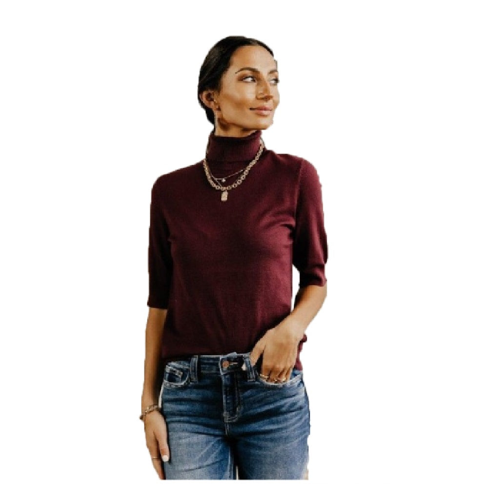 VERO MODA Women's Thea Sweater Top Red