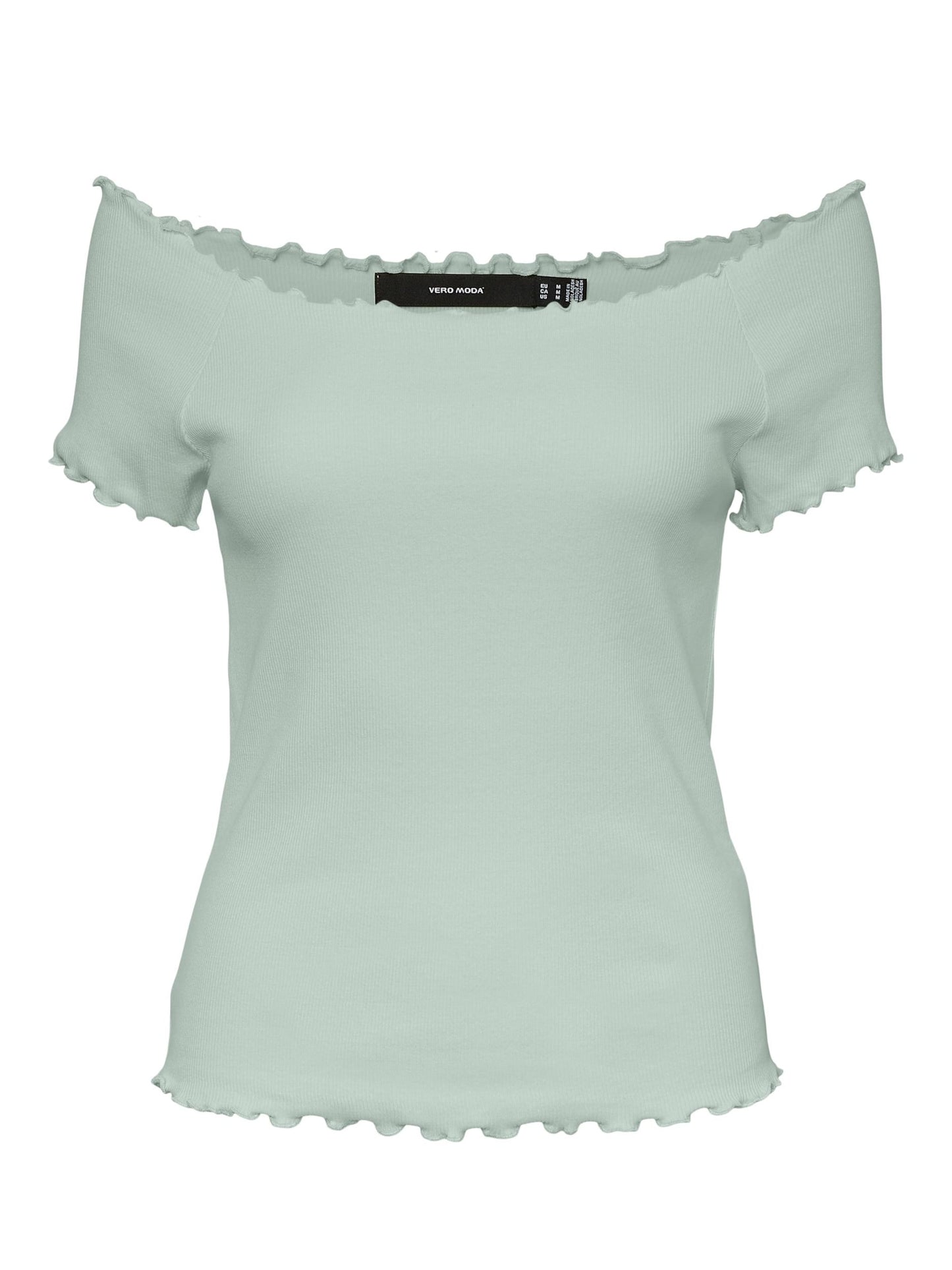 VERO MODA Women's Gabriella Ribbed Top Blue