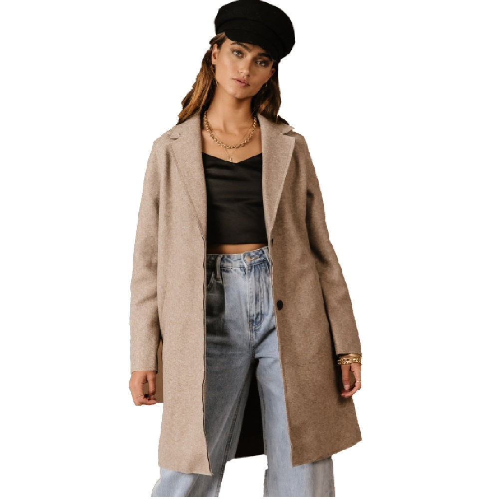 VERO MODA Women's Joslyn Coat Brown Size Small