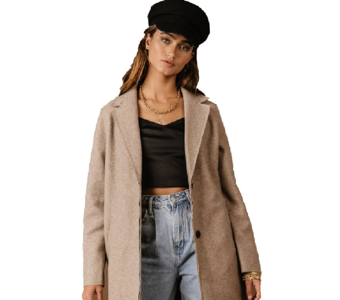 VERO MODA Women's Joslyn Coat Brown Size Small