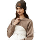 VERO MODA Women's Alia Ultra Cropped Sweater Brown Size Small