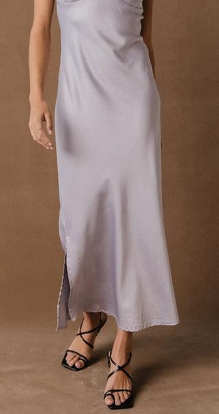 VERO MODA Women's Aria Slip Dress Gray Size Small