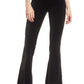 VERO MODA Women's Velvet Flare Pants Black Size X-Large