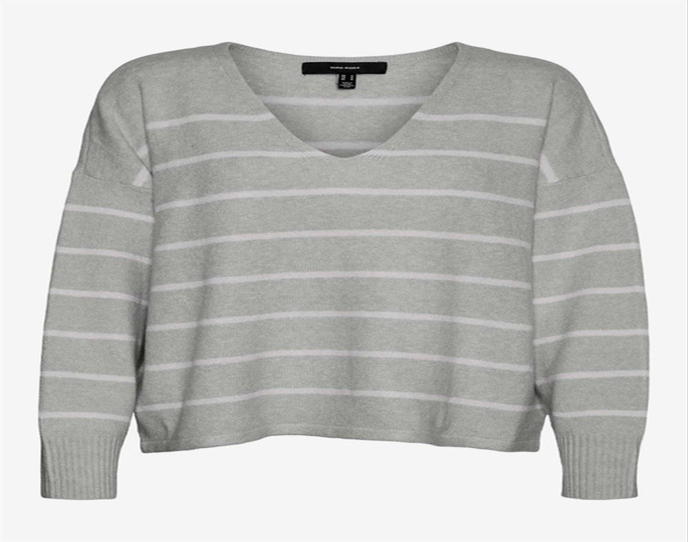 VERO MODA Women's Doffy Pulver Sweater Gray
