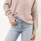 VERO MODA Women's AubreeHeathered Sweater Pink Size Large