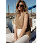 Vero Moda Women's Libbie Sweater Vest in Brown