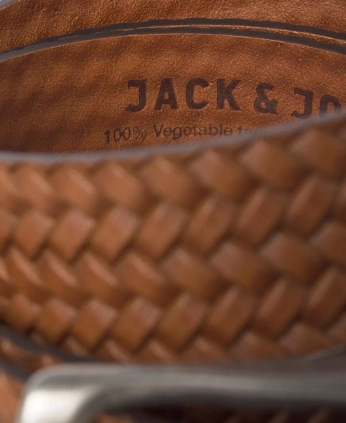 Jack & Jones Men's Leo Belt Brown Size 36