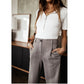VERO MODA Women's Edda Trouser Gray Size 12